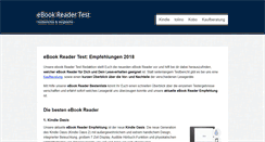 Desktop Screenshot of ebook-reader-test.eu