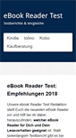 Mobile Screenshot of ebook-reader-test.eu