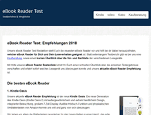 Tablet Screenshot of ebook-reader-test.eu